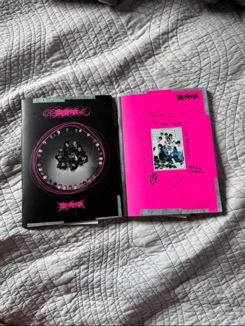 2 Stray Kids albums. Comes with all posters, photo cards, stickers, etc